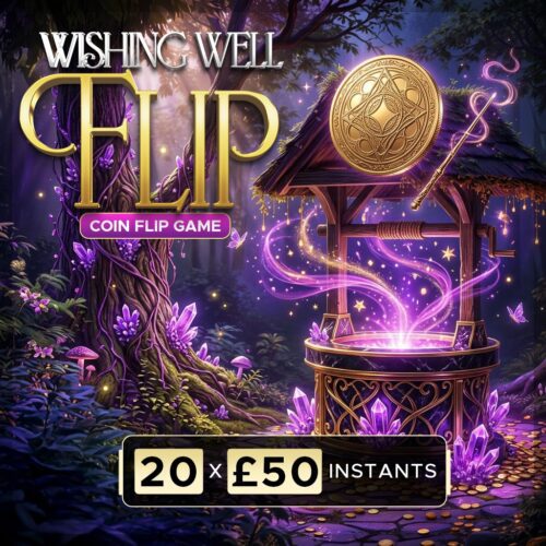 Wishing Well Flip | 20 x £50 Instants | £100 Jackpot!