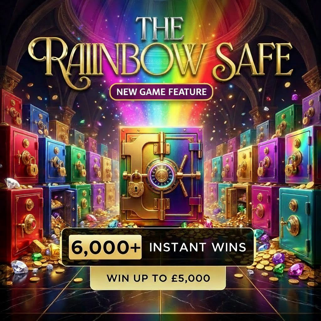 The Rainbow Safe | Win Up to £5,000 Instantly | £1,000 Jackpot!