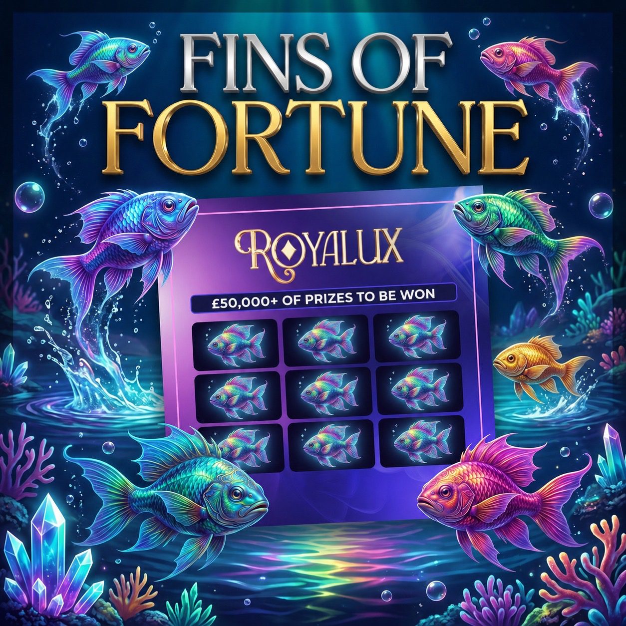 Fins Of Fortune | £50,000+ Prize Pot | Win up to £1,000 Instantly!