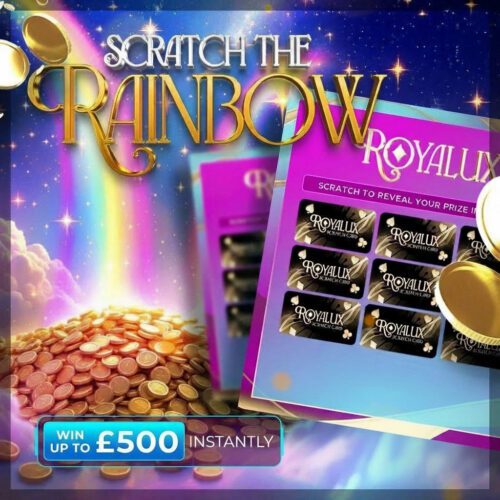 Scratch the Rainbow….Win Up To £500 Instantly!