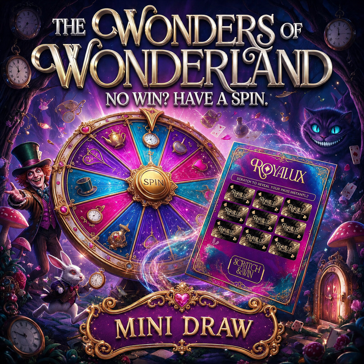 Quick Wonders Of Wonderland Mini Draw | Win 10x Tickets +50x Instant Wins!