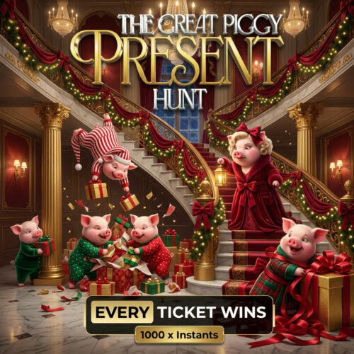 The Great Piggy Present Hunt! | £100 Jackpot! | Every Ticket Wins!